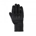 Men Black Leather Riding Gloves